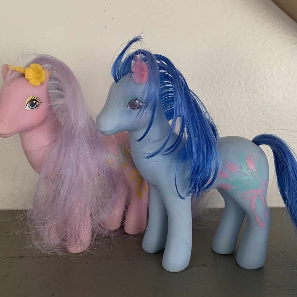 My Little Pony G1 Vtg Lot‎ of 2 Sweet heart sisters Flowerburst & Spring Song